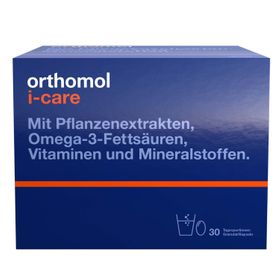 Orthomol i-CAre - Mikronährstoffbegleitung für Erwachsene - Vitamine, Mineralstoffe und Omega-3-Fettsäuren - Granulat/Kapseln