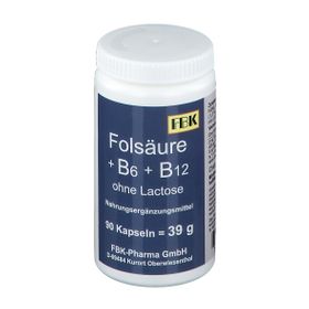 Folsäure + Vitamin B6 + Vitamin B12 ohne Lactose