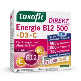 taxofit Energie B12 500+D3+C Direkt