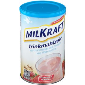 Milkraft Trinkmahlzeit Pulver Erdbeer-Himbeer