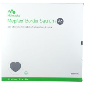 Mepilex® Border Sacrum Ag Schaumverban 23x23 cm