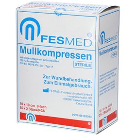 FESMED Mullkompressen 10 x 10 cm 8fach steril