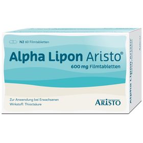 Alpha Lipon Aristo® 600 mg Filmtabletten mit Alpha-Liponsäure, gezielte Hilfe bei Missempfindungen durch diabetische Nervenschäden (Polyneuropathie)