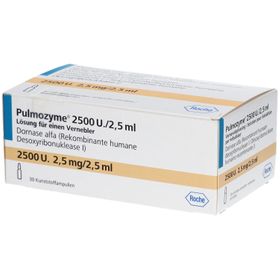 PULMOZYME 2.500 E./2,5 ml Lsg.f.Verneb.Kunsts.Amp.