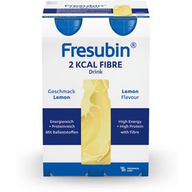 Fresubin 2 kcal Fibre Trinknahrung Lemon | Aufbaukost & Nahrung mit Vitamin D für mehr Energie