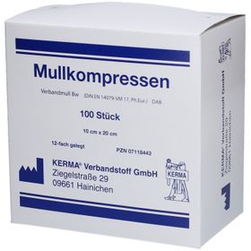 Mullkompressen 10 cm x 10 cm steril 12 fach