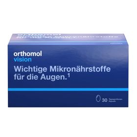 Orthomol Vision - wichtige Mikronährstoffe für die Augen - Nahrungsergänzung mit Lutein, Zeaxanthin, Omega-3-Fettsäure - Kapseln