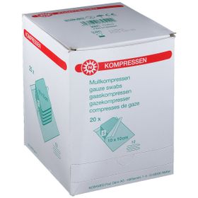 Mullkompressen steril 12-fach 10 x 10 cm