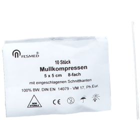 FESMED® Mullkompressen 8fach 5 x 5 cm unsteril