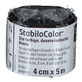 BORT StabiloColor® Binde 4 cm schwarz