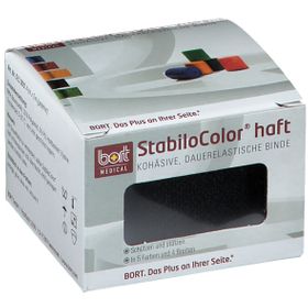 BORT StabiloColor® haft Binde 4 cm schwarz