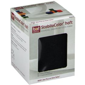 BORT StabiloColor® haft Binde 8 cm schwarz