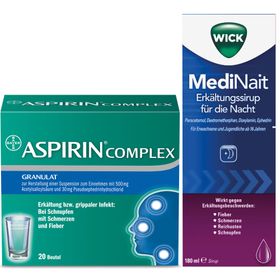 Erkältungsset Wick MediNait + ASPIRIN® Complex