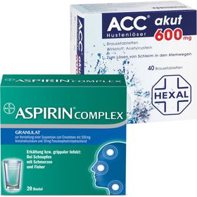 Erkältungsset ASPIRIN® Complex + ACC akut 600 mg