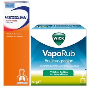Erkältungsset WICK VapoRub + Mucosolvan® Hustensaft ab 5 Jahren
