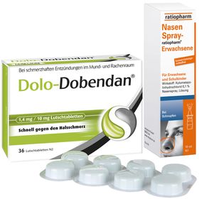 Erkältungsset Dolo-Dobendan® + Nasenspray-ratiopharm®