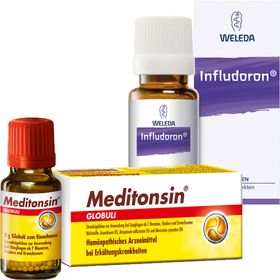 Erkältungsset Homöopathie Meditonsin® + Infludoron®