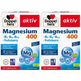 Doppelherz® aktiv Magnesium 400 + B1 + B6 + B12 + Folsäure Tabletten