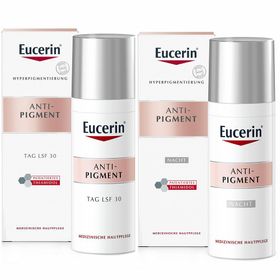 Eucerin® Anti-Pigment Tag & Nacht Set + Eucerin Gesichts-Massage-Roller GRATIS