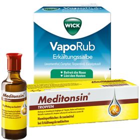 Abwehrset WICK VapoRub + Meditonsin® Tropfen