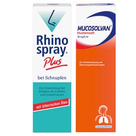 Erkältungsset Rhinospray® plus + Mucosolvan® Hustensaft