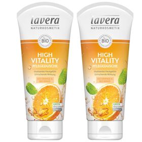 lavera High Vitality Pflegedusche Bio-Orange & Bio-Minze Doppelpack