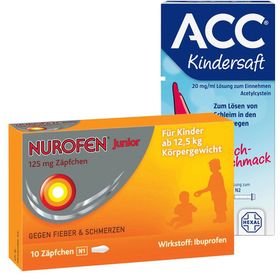 Nurofen® Junior 125 mg + ACC® Kindersaft 20 mg/ml