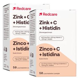  RedCare Compresse di Zinco con Vitamina C e Istidina Set da 2