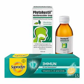 Phytohustil® Hustenreizstiller Sirup + Supradyn® Immun