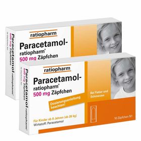 Paracetamol-ratiopharm® 500 mg Zäpfchen
