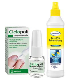 Ciclopoli® gegen Nagelpilz 3,3 ml + Schollmed Anti-Pilz Schuh-Spray