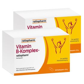 Vitamin B-Komplex-ratiopharm® Kapseln - Jetzt 4 Euro mit dem Code ratiopharm4 sparen*