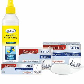 Canesten® EXTRA Nagelset + Schollmed Anti-Pilz Schuh-Spray