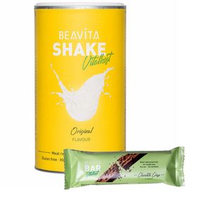 BEAVITA Vitalkost Standard, Vanille + Diät-Riegel Chocolate Crisp