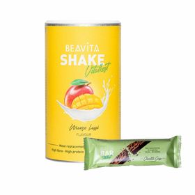 BEAVITA Vitalkost Plus, Mango Lassi + BEAVITA Diät-Riegel Chocolate Crisp