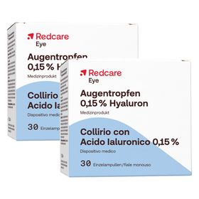 RedCare Collirio con ialuronato di sodio 0,15% Set da 2