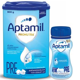 Aptamil® Pronutra Pre Anfangsmilch von Geburt an + Aptamil® Pronutra-ADVANCE PRE Anfangsmilch von Geburt an