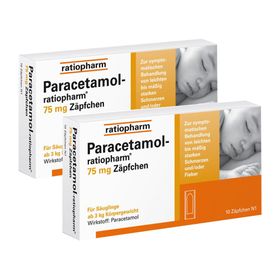 Paracetamol-ratiopharm® 75 mg Zäpfchen