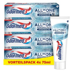 Odol-med3 All in One Rundumschutz Atemfrische Zahnpasta - für ein reines und extra frisches Mundgefühl