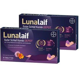 Lunalaif Guter Schlaf Kombi Depot mit 1,9 mg Melatonin