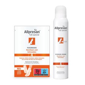 Allpresan® Fuß spezial Original Schaum Creme Nr. 4 Hornhaut und Schrunden 200  ml + Allpresan® FUSSMASKE Hornhaut und Schrunden