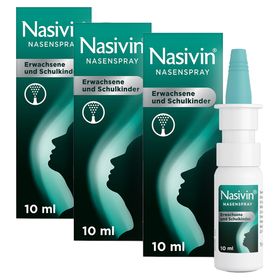 Nasivin® Nasenspray o. K. Erwachsene und Schulkinder - Jetzt 10% mit dem Code 10nasivin sparen*
