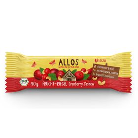 Allos Bio Frucht-Riegel Cranberry Cashew