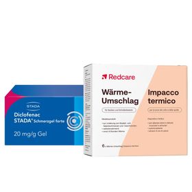 Diclofenac STADA® 20 mg/g Gel- Schmerzgel forte + 	Redcare Wärmeumschlag