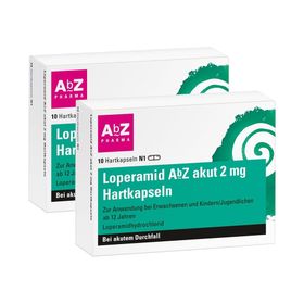 Loperamid AbZ akut 2 mg Hartkapseln bei akutem Durchfall