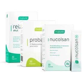 Nupure reizdarm akut + Nupure probaflor + Nupure nucolsan