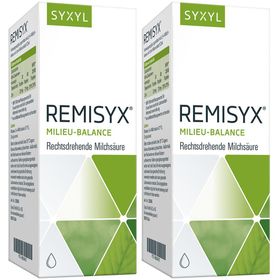 SYXYL REMISYX® mit rechtsdrehender Milchsäure zur Ansäuerung des Darms.