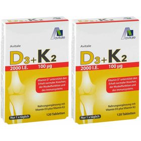 Avitale Vitamin D3+K2 2000 I.E.