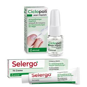 Ciclopoli® gegen Nagelpilz + Selergo® 1 % Creme