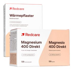 Redcare Magnesium 400 Direkt + Redcare Wärmepflaster